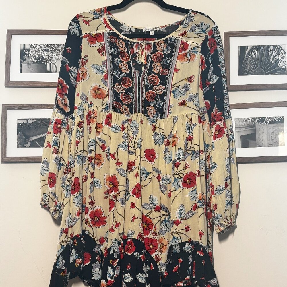 Flying Tomato Floral Boho Tunic Dress